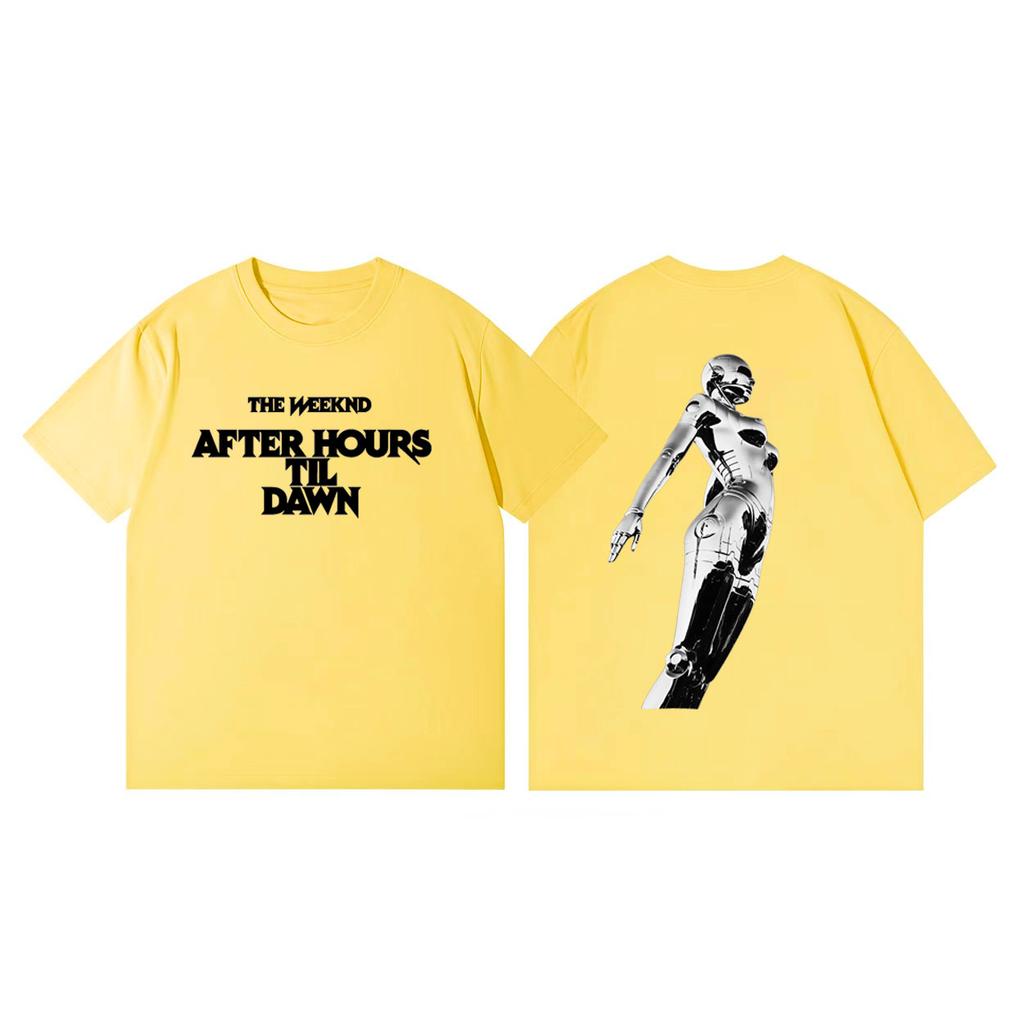 The Weeknd After Hours Til Dawn Tour 2026 Graphic T Shirts Harajuku Hip Hop Short Sleeve Tshirt Unisex Fashion Casual Tshirts