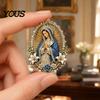 Devotional Christian Pin Sacred Heart of Jesus Brooch, Confirmation Souvenir Faith Accessory with Enamel Brooch Pin, Catholic Lapel Inspirational Gift
