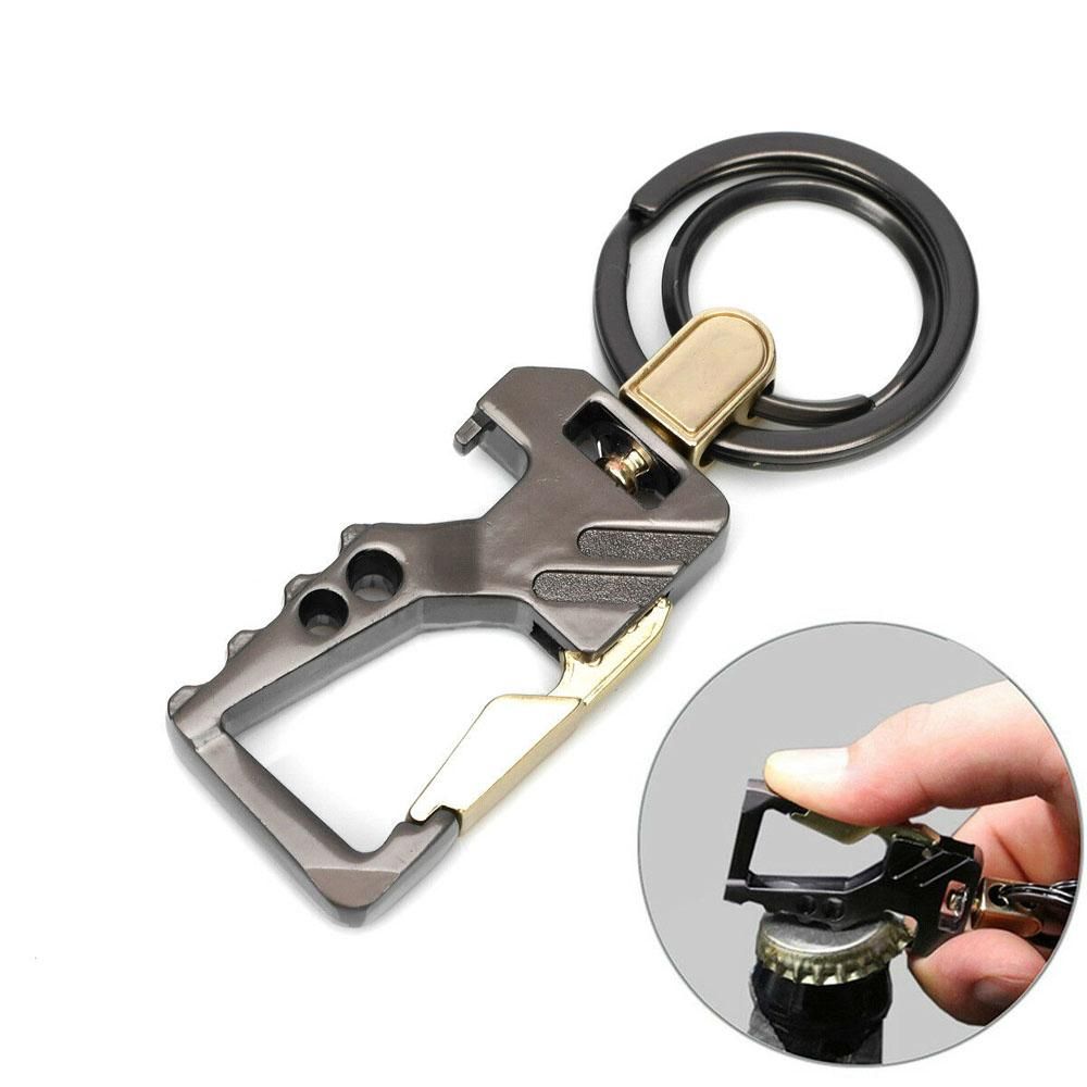 Creative Unique Car Accessories Multi-function Tool Fashion Opener key Chain Car Keychain Key Rings