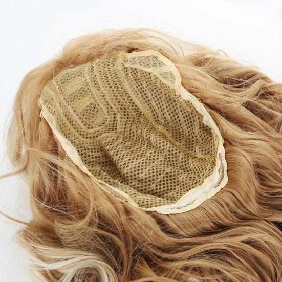 Peluca Larga Ondulada Rubio Mezclado para Mujer Cabello Natural Sexy Rizado Pelucas de Cosplay