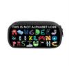 Game Alphabet Lore Cases Fun Cartoon Anime Pen Box Bag for Student Big Capacity School Supplies Zipper Pencilcases