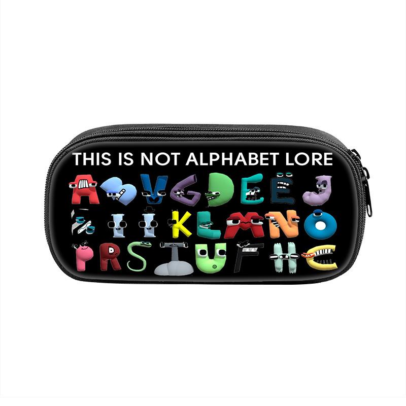 Game Alphabet Lore Cases Fun Cartoon Anime Pen Box Bag for Student Big Capacity School Supplies Zipper Pencilcases