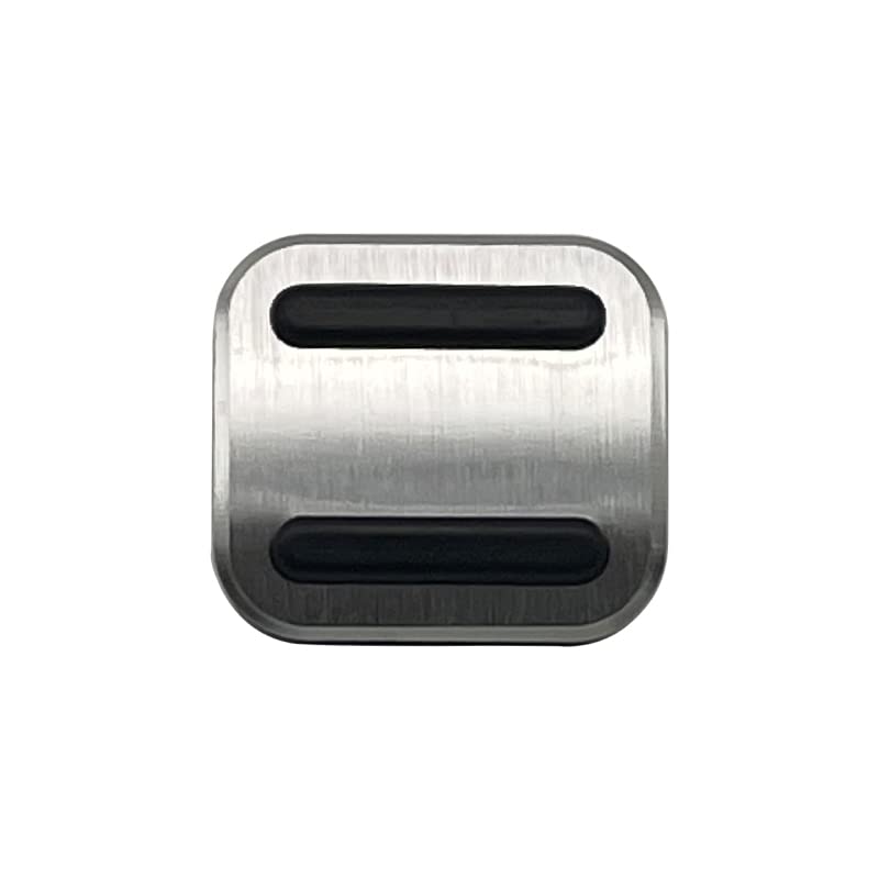 

MEKOMEKO T-JTY Parking Foot Brake Pedal Cover, Anti-Slip, Rubber, Aluminum Alloy Material, 1 Piece Fits Honda Mazda Suzuki [Silver] серебряный