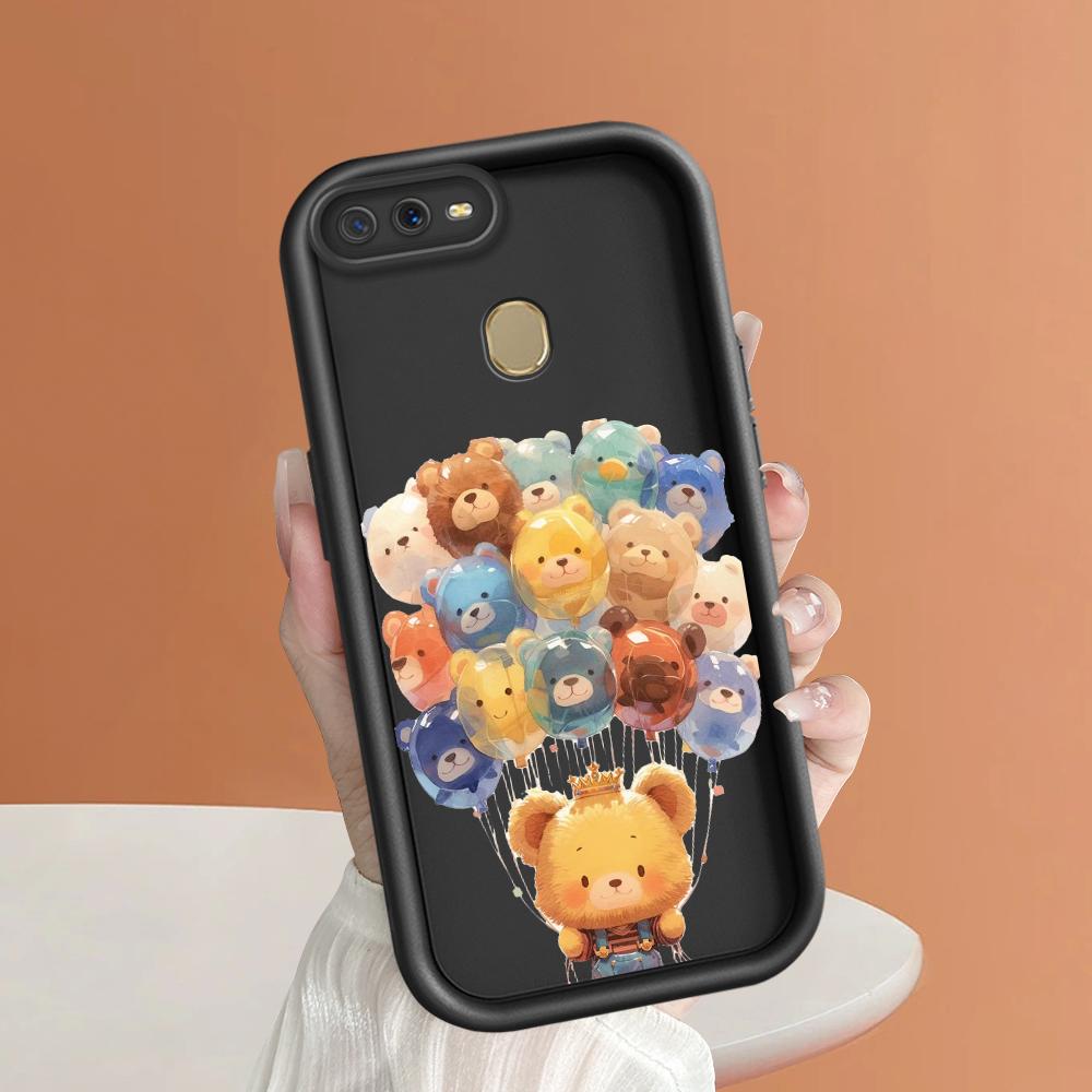 Soft Silicone Square Ladders Cartoon Pattern Full Cover Camera Protection Shockproof Case for OPPO Reno Realme OnePlus