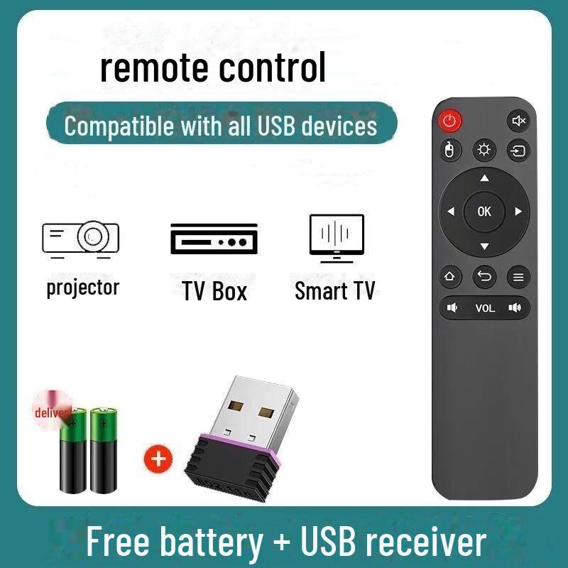 Yushuo/Wan Universal Remote Control for Projectors and TVs with USB Port Compatibility