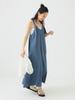 B:MING LIFE STORE by BEAMS Women's Cut Maxi Dress (Sizes S-M) Greyish Blue