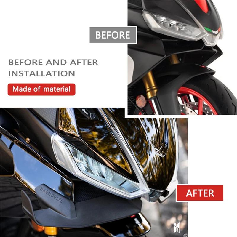 Motorcycle Winglet Aerodynamic Wing Kit Side Wind Spoiler Side Wind Spoiler For RS660