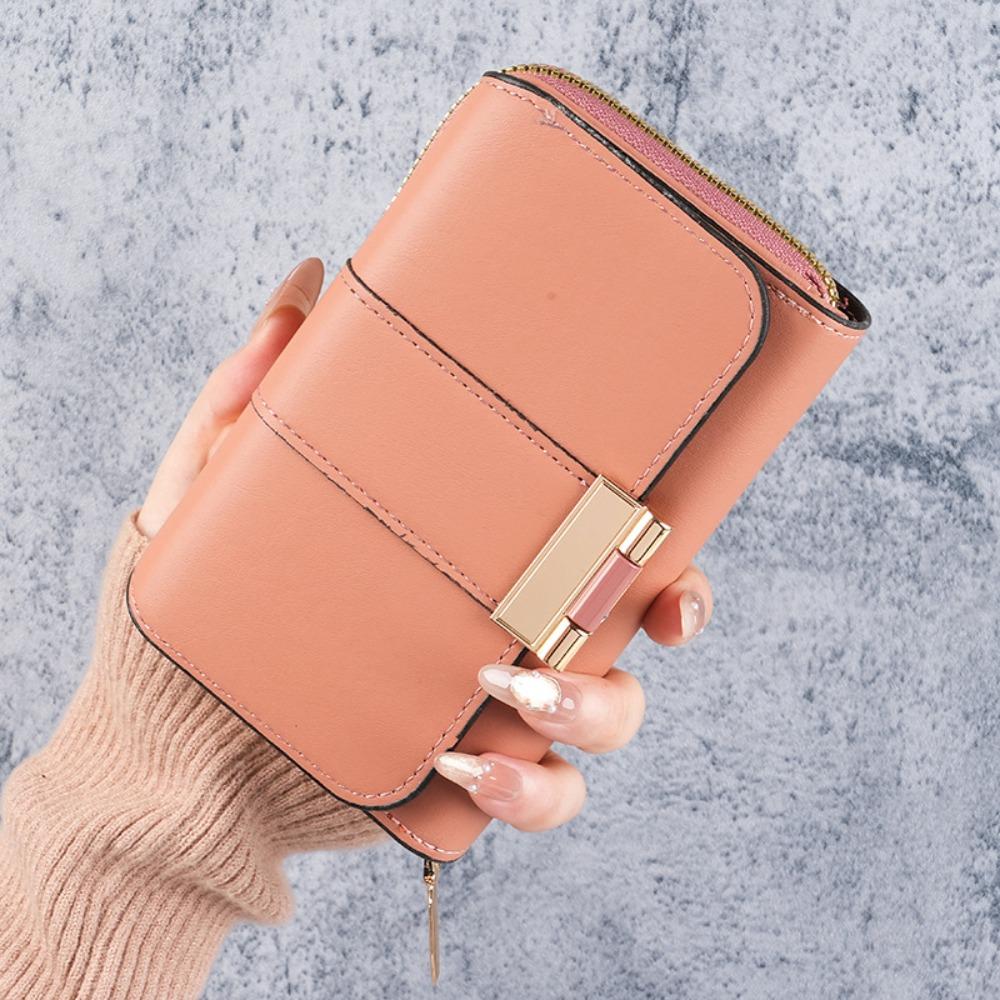 New Zipper Closure Women Wallet Large Capacity Multi-functional Large Capacity Billfold Multi-card Slot Wallet Women Girls