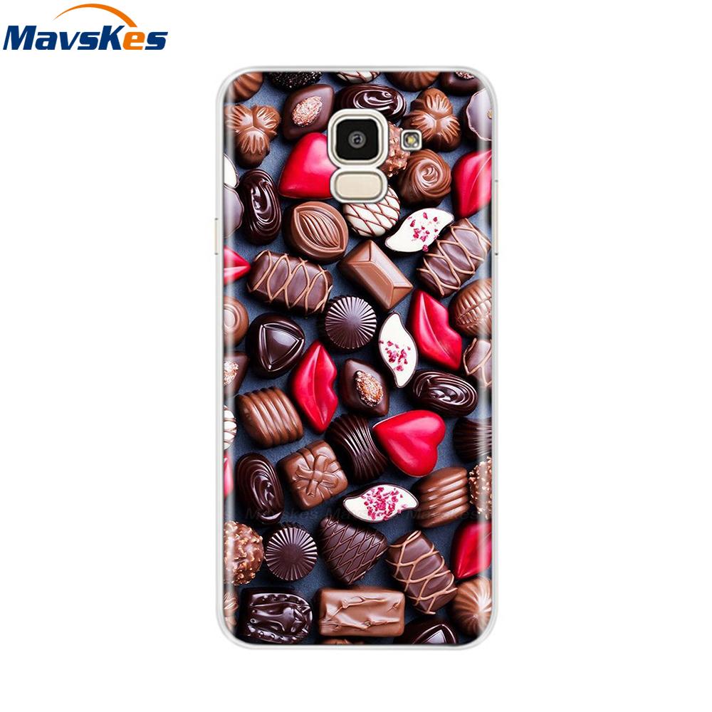 For Samsung Galaxy J6 2018 Case Soft TPU Silicone Back Cover sFor Coque Fundas Samsung J6 2018 J6 Plus 2018 Soft Phone Cases