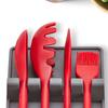 Kitchen Silicone Cutlery Holder BPA-free Durable Spoon Holder with Pad Heat Resistant Spoon Holder Kitchen Utensil