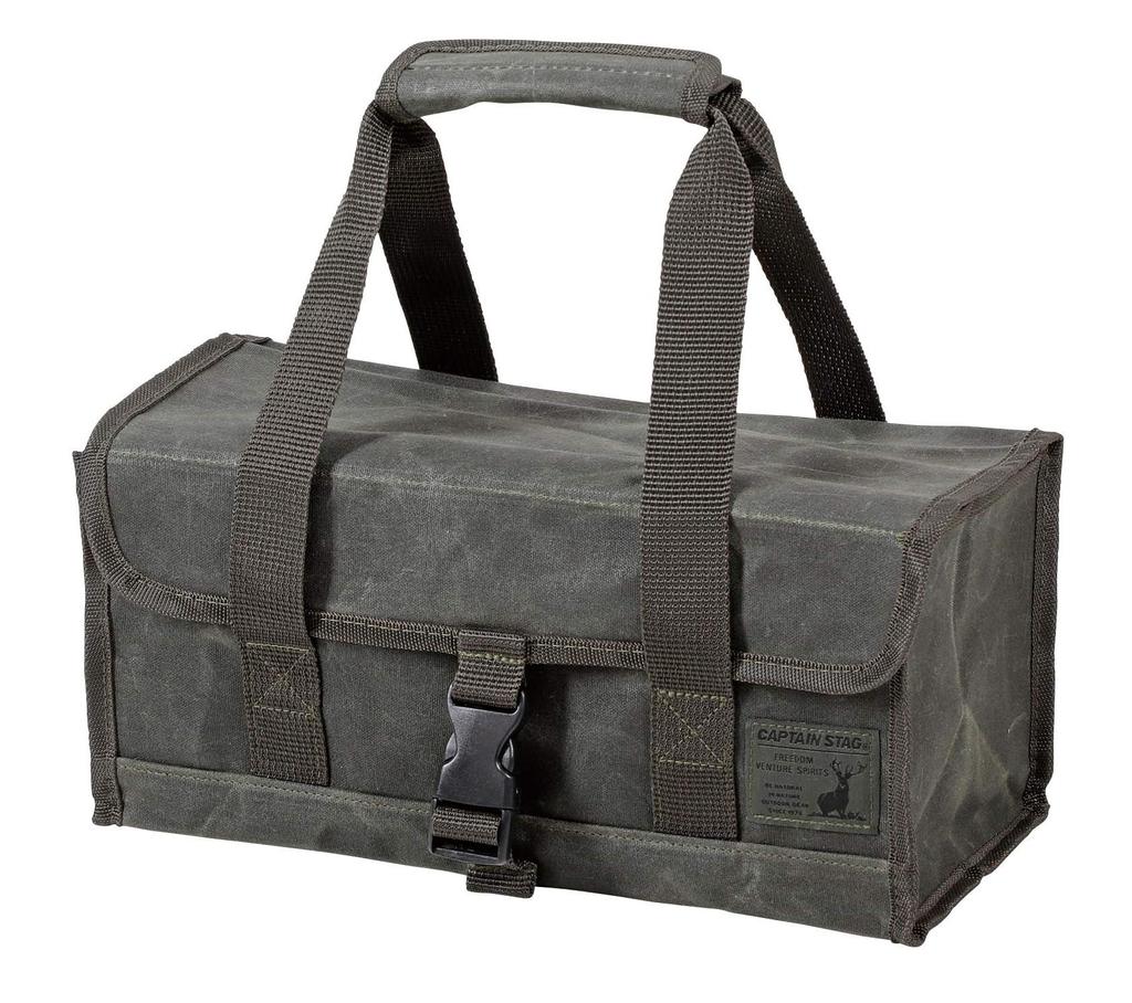 Captain Stag Outdoor Cotton (CAPTAIN STAG) Toolbox/Tool Bag, Canvas, Small, Olive, UL-2042