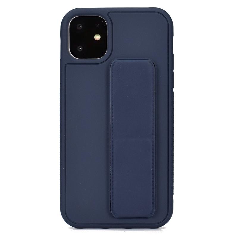Phone Case for iPhone 15 Pro Max Solid Color Matte Folding Car Holder Shockproof Cases for iPhone 14 Pro Max 11 12 13 Pro Max