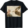 Creation of Adam Cat Meme Art Graphic Tee Casual Cotton Short Sleeve TShirt for Men Women