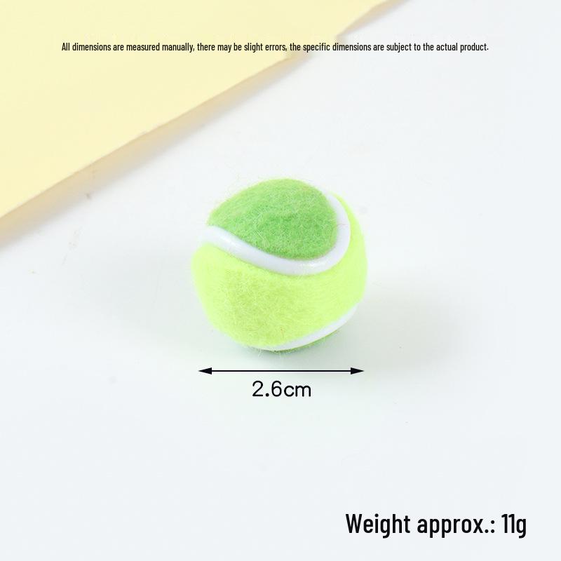 Hot-Selling Tennis Keychain Pendant: Simulation Tennis Toy Photography Prop