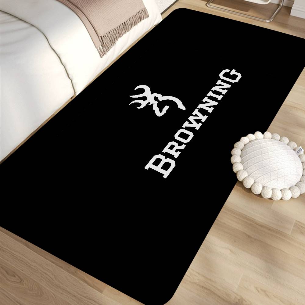 B-Browning Logo Kitchen Mat Kids Room Bedroom Decoration Balcony Anti-Slip Doormat Living Room Alfombra