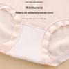 Women's Mid-Waist Breathable Cotton Underwear with Mulberry Silk Crotch and Antibacterial Seamless Design