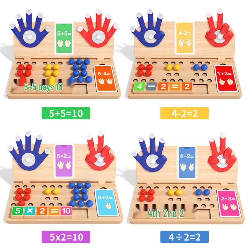 Kids' Math Learning Board: Finger Calculation & Counting Beads for Fun Arithmetic