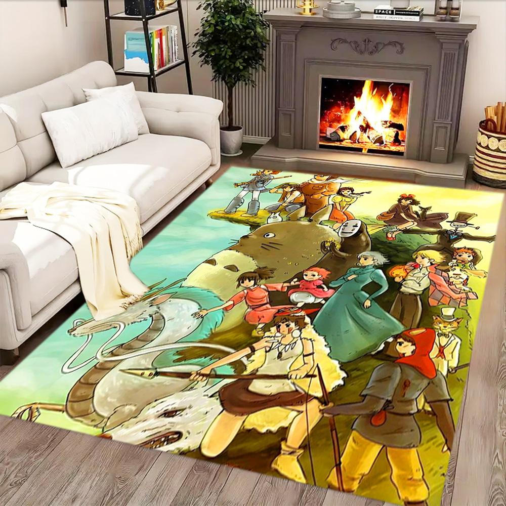 My Neighbor Totoro Fantasy for Living Room Rug, Bedroom, Study Room, Hallway Decoration, Perfect for Home Decoration or Holiday Gifts