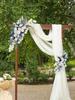 1 Pair Wedding Arch Flowers Artificial Flower Swags Outdoor Welcome Reception Decorations Props S L