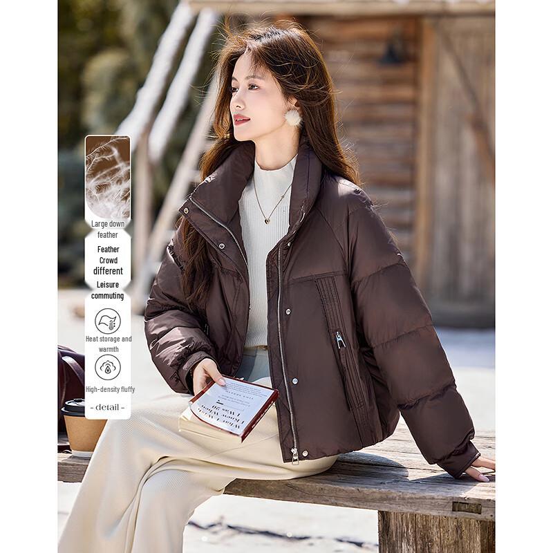 

Дизайнерский пуховик для миниатюрных женщин на зиму L