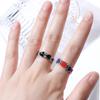 Wedding Index Finger Ring Geometric Women Rings Heart Chain Ring Korean Style Heart Stackable Rings