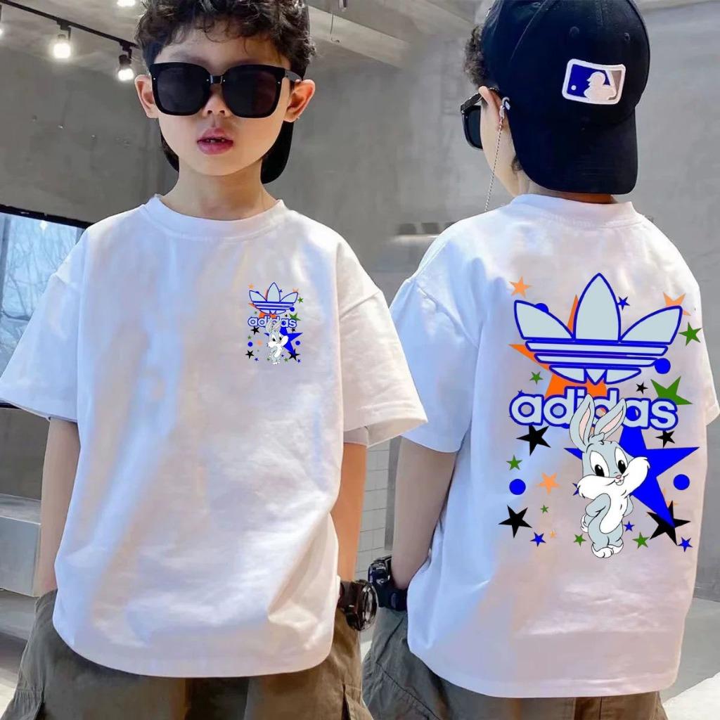 Round Neck Children's Short Sleeved T-shirt