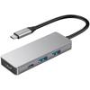 4 In 1 USB C Docking Station Type C To HDTV 4K Splitter Type C USB3.0 Power Delivery Data Port for Mobile Phone