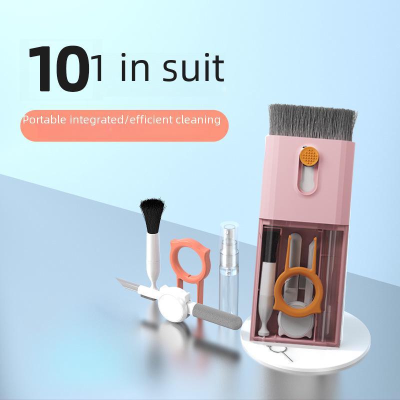 Multifunctional Cleaning Set: Keyboard Brush & Phone/Headset Cleaning Pen