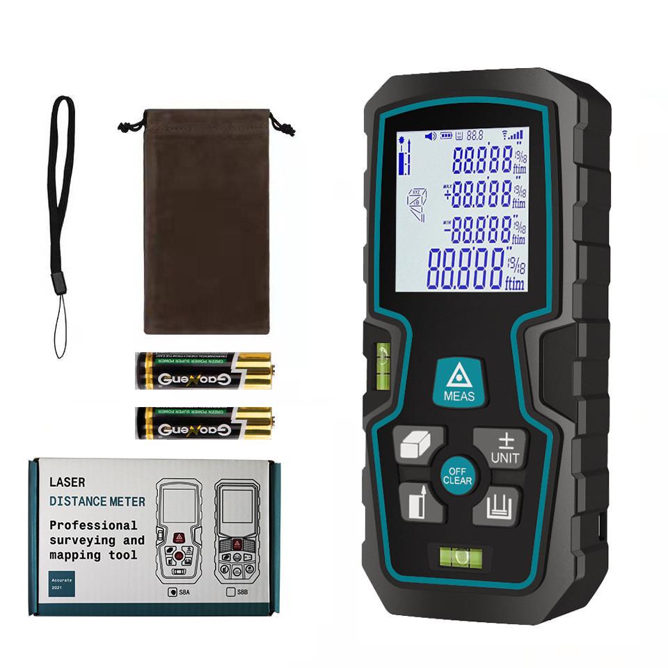 115 * 50 * 27mm Dual Level Bubble Infrared Measuring Instrument Decoration Engineering Laser Electronic Ruler Portable Handheld Laser Rangefinder