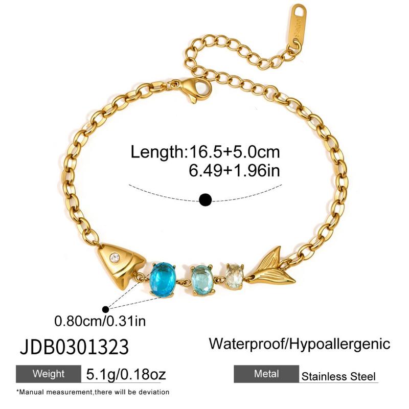 

Delicate Zircon Fish Drop Earrings For Women Minimalist Gold Plated Stainless Steel Earrings Fashion Jewelry Gift A4