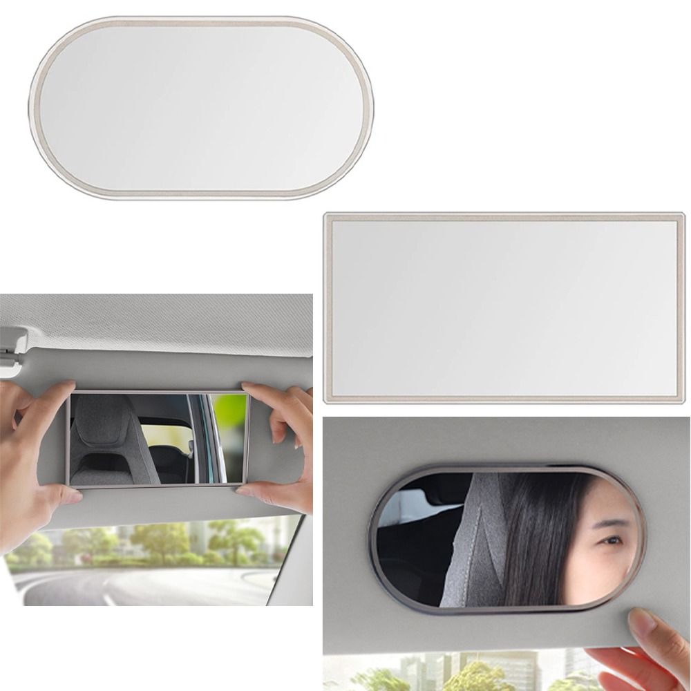 Dual Purpose Auto Sun Visor Mirror HD Rear View Auxiliary Mirror for Driving