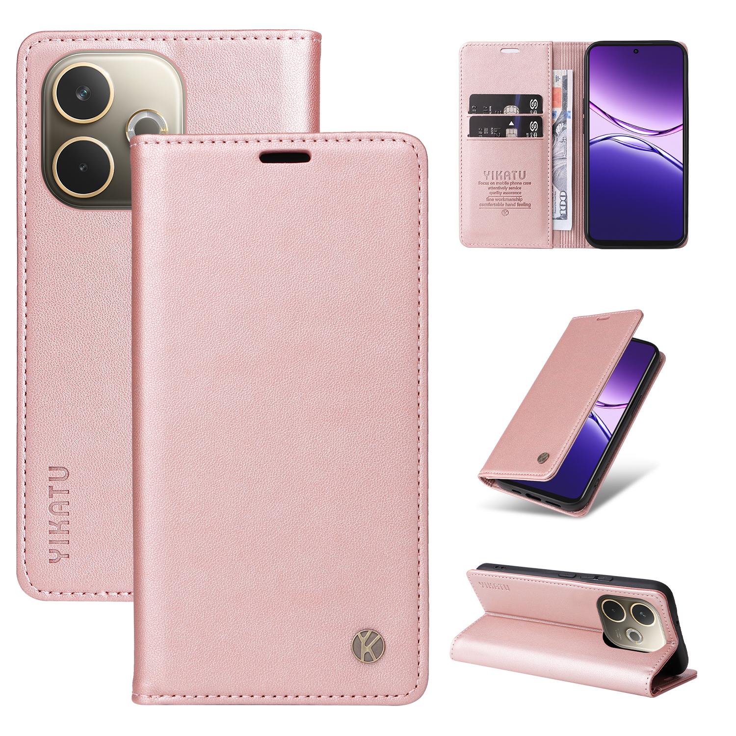 

For Oppo A5 4G (Global) /5G (Global)/A5 4G/5G/A3 Pro (Global) 5G Phone Cases YIKATU Magnetic Closure PU Leather Mobile Cover E