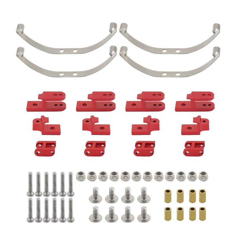 Metal Steel Leaf Spring Suspension Kit for WPL B1 B14 B-14 B16 B24 B-24 C14 C-14 C24 C-24 B16 6x6 4x4 1/16 Military Truck Parts