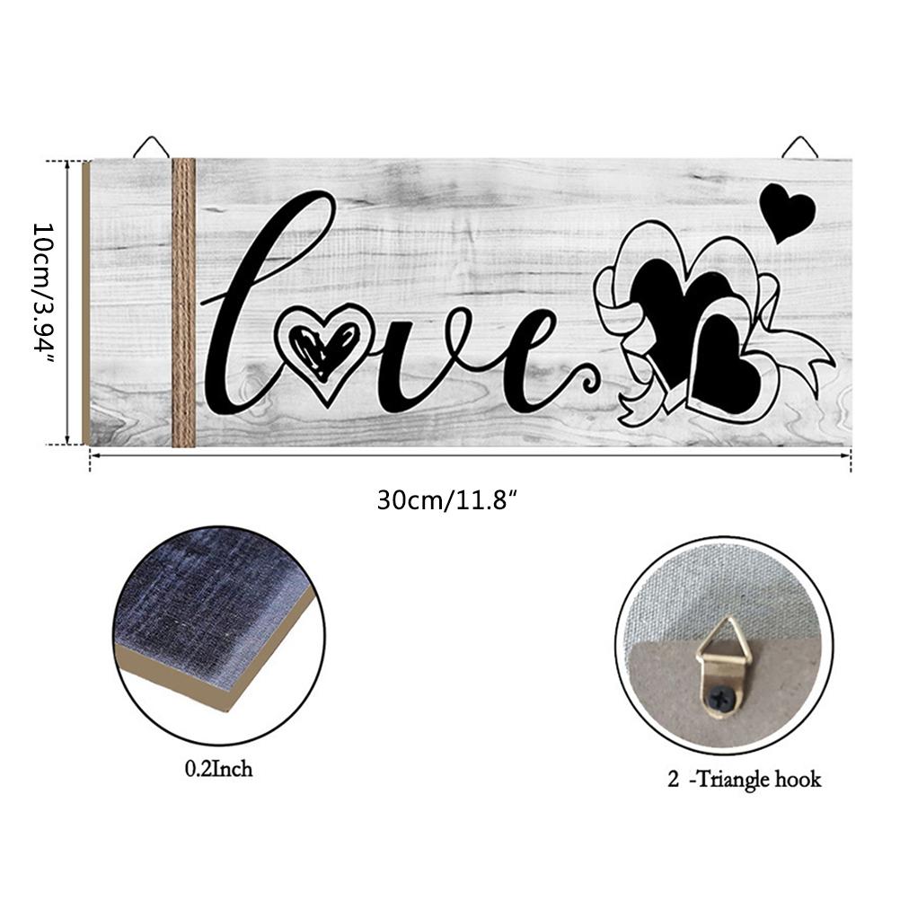 3Pcs Wall Decor Wooden Hanging Wall Sign Wooden Wall Art for Home Kitchen Dining Room Restaurant