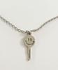 Sk8Er Rock Smiley Key Surgical Steel Necklace ((Steel))