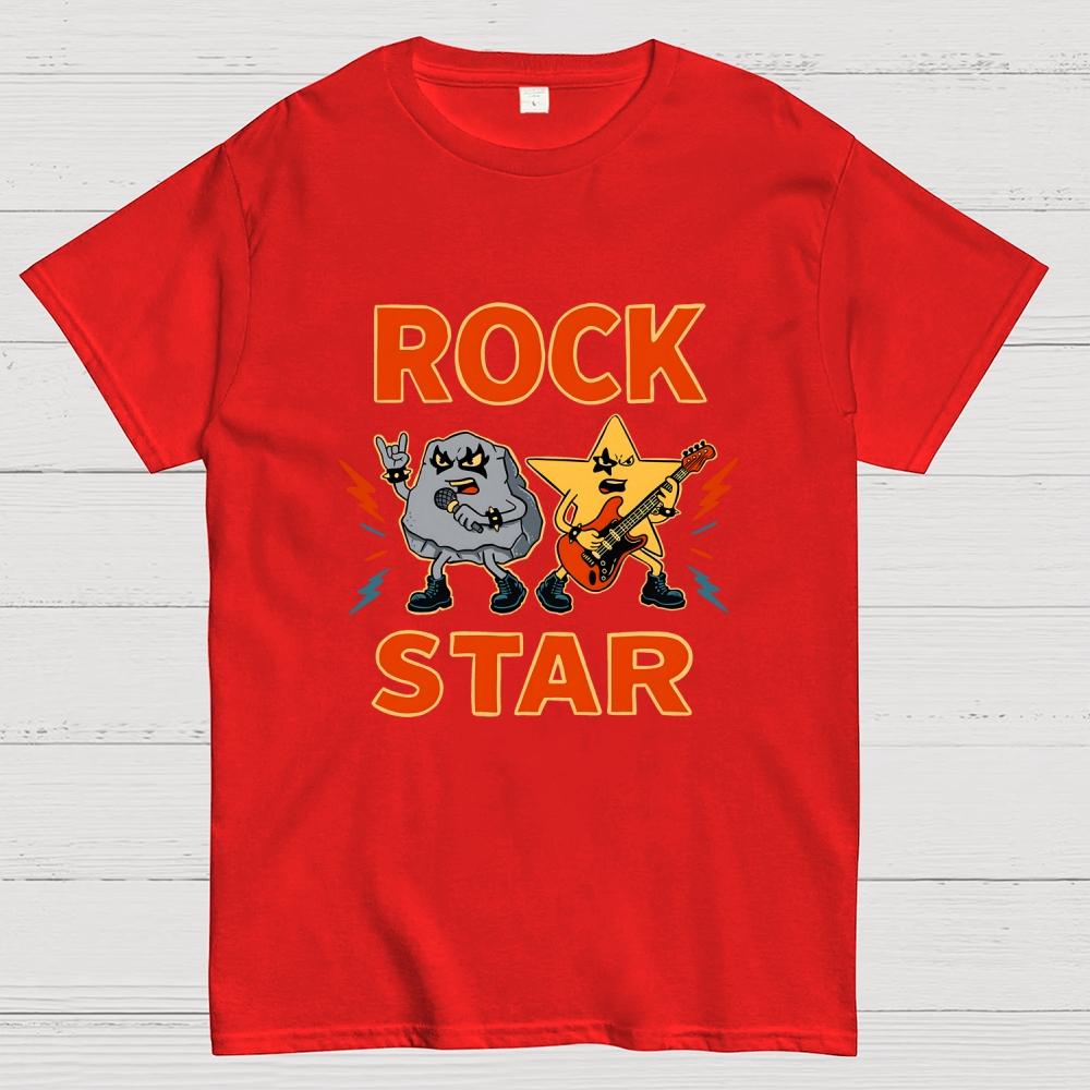 Rock Star Cotton Casual Cool Loose T-Shirt