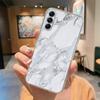 Pink Leopard Phone Case For Samsung Galaxy A56 A16 A17 A07 A06 A37 A57 A32 A22 A26 A36 Marble Artistic Transparent Clear Cover