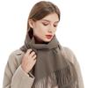 Winter Scarf For Women Cashmere Warm Solid Pashmina Blanket Wraps Female Thick Soft Bufanda Big Tassel Shawl Long Poncho Echarpe