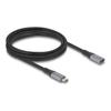 Rallonge USB-C 4.0 - DELOCK - 2 M - 40 Gb/s - USB Power Delivery 3.1 - 8K