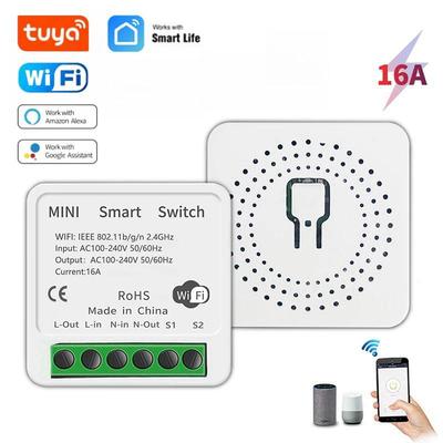 מתג נסתר חכם Graffiti WiFi Zigbee עם שליטה קולית Alexa, חד-כיווני/דו-כיווני, תואם לחוט אפס/חוט יחיד