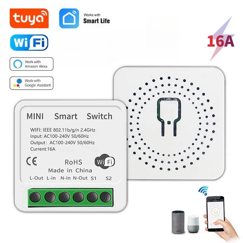 Graffiti WiFi Zigbee Smart Hidden Switch with Alexa Voice Control, Single/Two-Way, Zero/Single-Wire Compatible