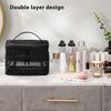 Yousheng 2-Tier Toiletry Organizer Translucent Travel Cosmetic Bag Large-capacity Makeup Case for Women Men Home Business Trip Vacation Use