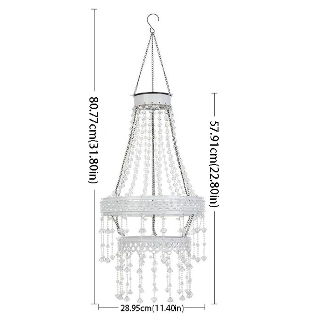 Waterproof Hanging Solar Lantern Crystal Acrylic Crystal Acrylic Lantern  Gifts for Women