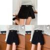 Elegant High Waist Slimming Short Skirt With Decorative Stitching For Women Spring Fashion