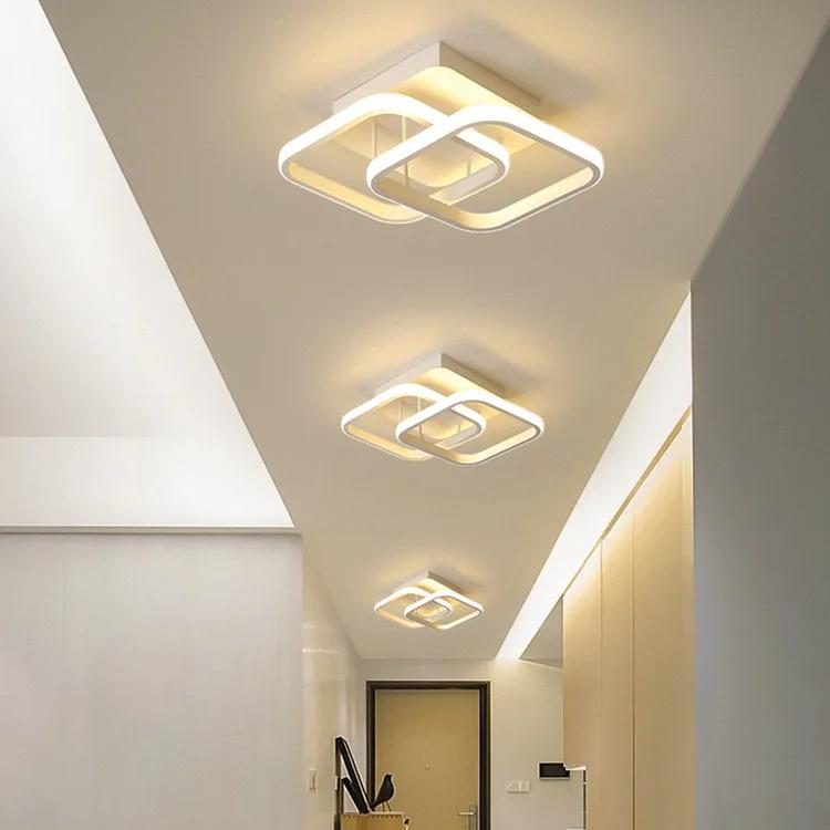 

Европейский стиль личность простой потолочный светильник для прихожей акриловый коридор гостиная потолочный светильник креативный светильник для прохода LX101508 Cold White