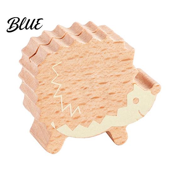 Postcard Display Holder Wooden Mushroom Place Card Holder Mini Hedgehog Table Number Stand
