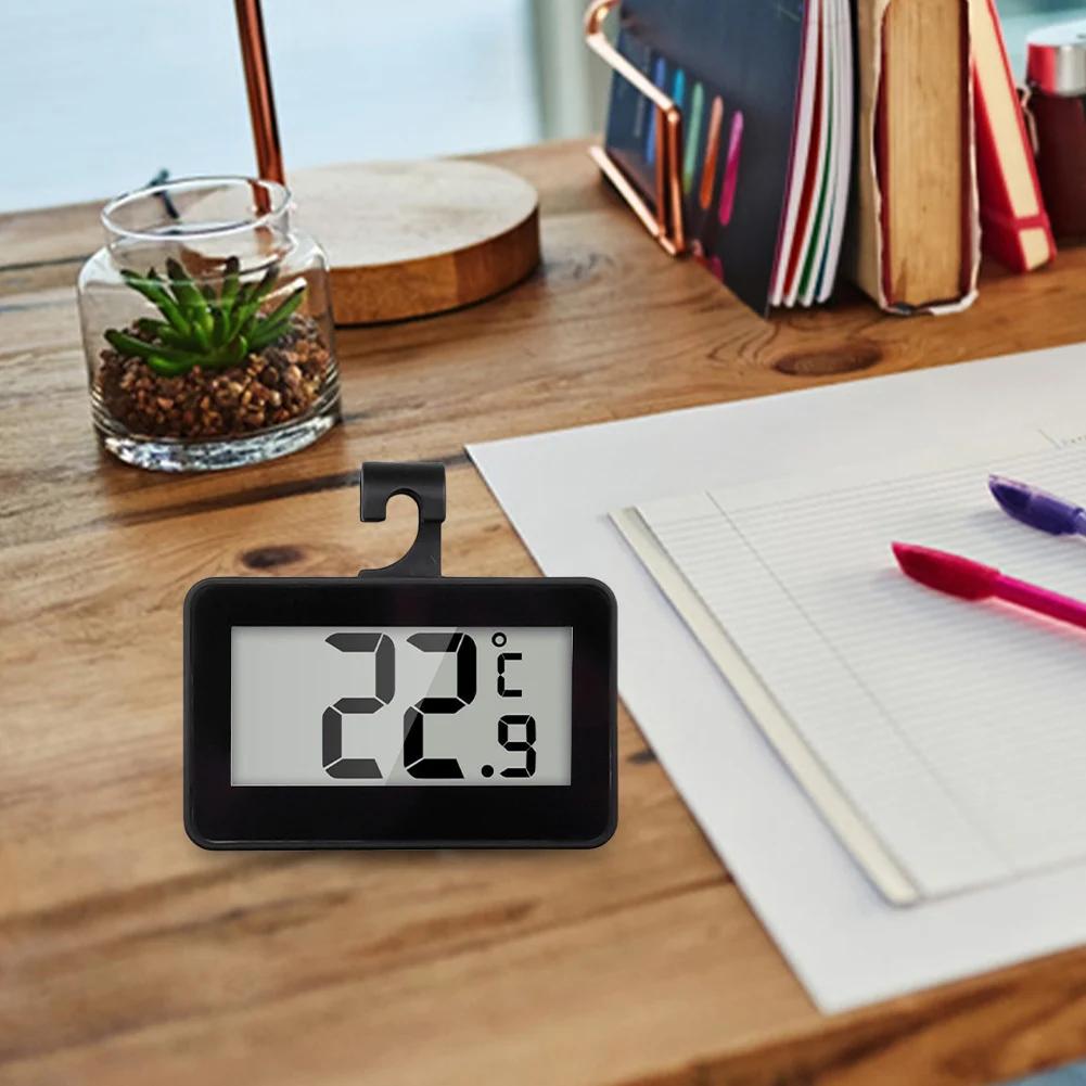 Mini Refrigerator Fridge Thermometer Waterproof Digital Freezer Thermometer with Hook Digital Refrigerator Thermometer for Home