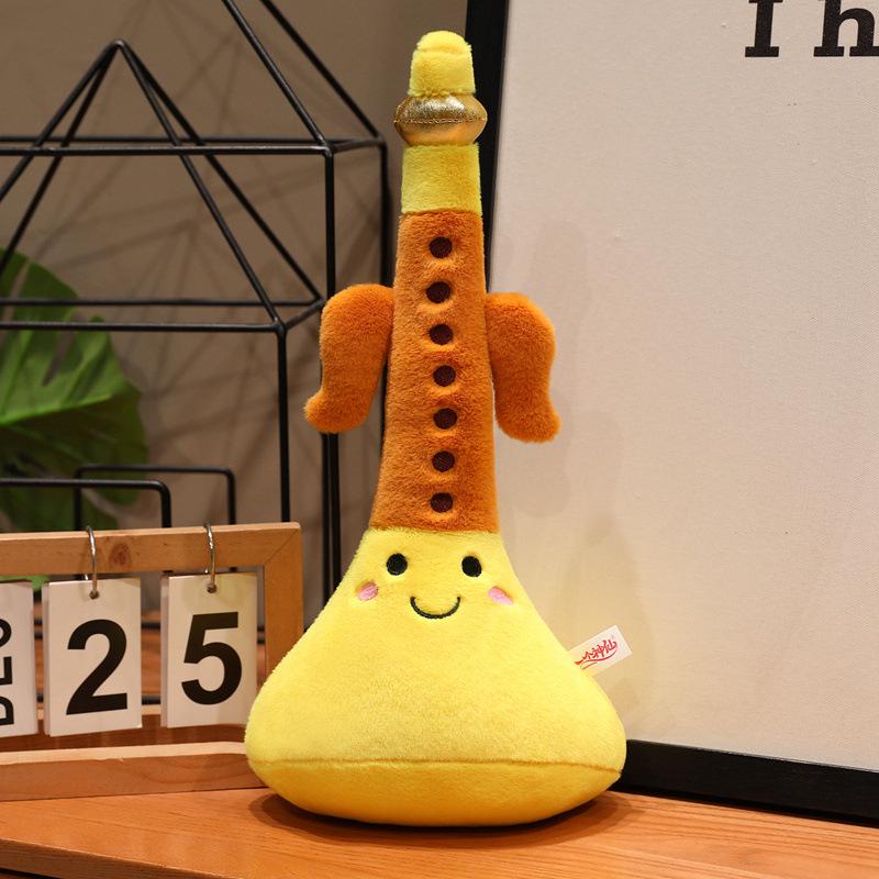 Musical Instrument Doll Figurine: Cute Music-Themed Piano & Guitar Plush Toy, Gift for Girls