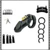 New Male Chastity Cage Set Anti Off Lock Penis Ring Cock Cage Kit Trainer Sex Toys Sexy Adult Goods for Men
