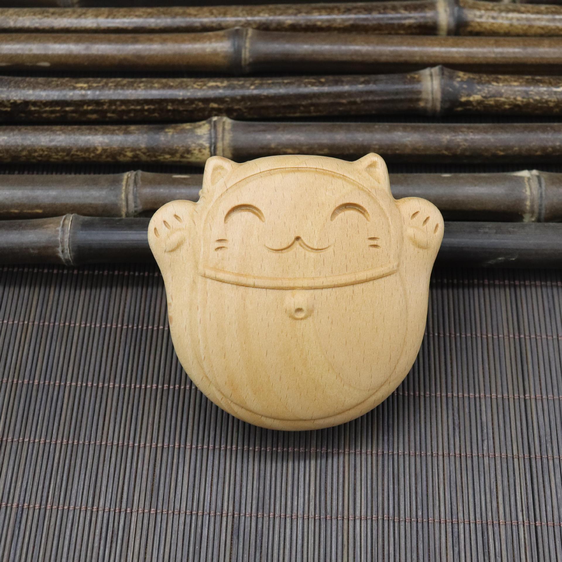 

Расческа-подушка из бука от инфлюенсера Douyin - Дизайн с мультяшными животными, Гладкие волосы и массаж меридианов